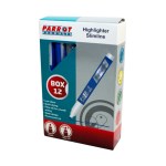 Parrot Slimline Marker Highlighters (Box of 12 – Blue) Parrot Slimline Marker Highlighters (Box of 12 – Blue)