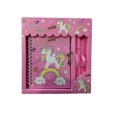 Unicorn Secret Lockable Notebook & Pen Set – Rainbow & Unicorn) Unicorn Secret Lockable Notebook & Pen Set – Rainbow & Unicorn)