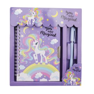Unicorn Secret Lockable Notebook & Pen Set – You Are Magical Unicorn Secret Lockable Notebook & Pen Set – You Are Magical