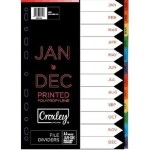 Croxley Indices Printed Jan – Dec Set (Pack of 10) Croxley Indices Printed Jan – Dec Set (Pack of 10)