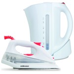 Mellerware Pack 2 Piece Set White Kettle + Iron Mellerware Pack 2 Piece Set White Kettle + Iron