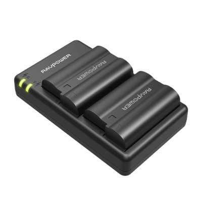 RAVPower Dual 2100mAh Nikon EN-EL15 Replacement Battery Charging Dock Set RAVPower Dual 2100mAh Nikon EN-EL15 Replacement Battery Charging Dock Set