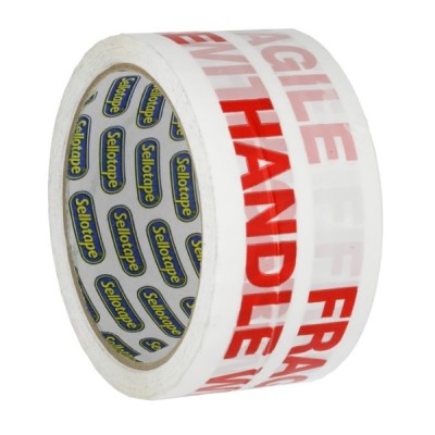 Sellotape Fragile Tape (Pack of 4) Sellotape Fragile Tape (Pack of 4)