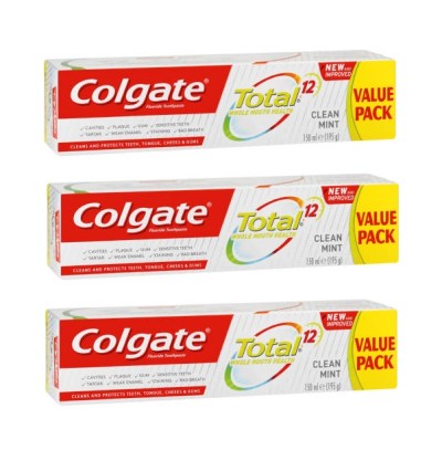Colgate – Total Toothpaste Clean Mint (3 x 150ml) Colgate – Total Toothpaste Clean Mint (3 x 150ml)