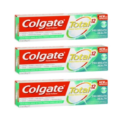 Colgate – Total 12 Pro Breath Health Toothpaste (3 x 75ml) Colgate – Total 12 Pro Breath Health Toothpaste (3 x 75ml)