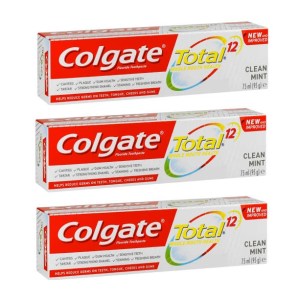 Colgate – Total 12 Clean Mint Toothpaste (3 x 75ml) Colgate – Total 12 Clean Mint Toothpaste (3 x 75ml)