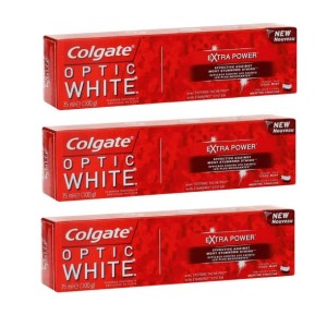 Colgate – Optic White Extra Power Paste Toothpaste (3 x75ml) Colgate – Optic White Extra Power Paste Toothpaste (3 x75ml)