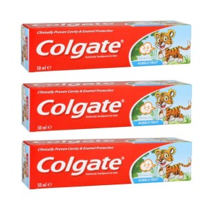 Colgate – Anticavity Toothpaste For Kids (Bubblefruit) (3 x 50ml) Colgate – Anticavity Toothpaste For Kids (Bubblefruit) (3 x 50ml)