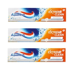 Aquafresh – Extreme Clean Fluoride Toothpaste Whitening (3 x 75ml) Aquafresh – Extreme Clean Fluoride Toothpaste Whitening (3 x 75ml)