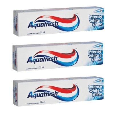 Aquafresh – Intense White And Shine Toothpaste (3 x 75ml) Aquafresh – Intense White And Shine Toothpaste (3 x 75ml)