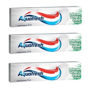Aquafresh – Toothpaste Intense White & Shine Herbal (3 x 75ml) Aquafresh – Toothpaste Intense White & Shine Herbal (3 x 75ml)