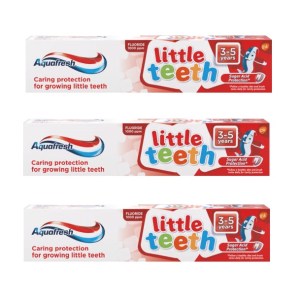 Aquafresh – Little Teeth Fluoride Toothpaste for 3 – 5 Year olds (3 x 50ml) Aquafresh – Little Teeth Fluoride Toothpaste for 3 – 5 Year olds (3 x 50ml)