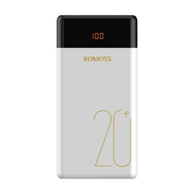 Romoss LT20 Pro 20000mAh Dual USB | Type-C Slim Power Bank – White Romoss LT20 Pro 20000mAh Dual USB | Type-C Slim Power Bank – White
