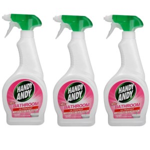 Handy Andy – Bathroom Cleaner Spray Pink Grapefruit – 3 x 500ml Handy Andy – Bathroom Cleaner Spray Pink Grapefruit – 3 x 500ml