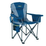 OZtrail Titan Camping Arm Chair Blue 250kg OZtrail Titan Camping Arm Chair Blue 250kg