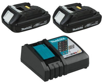 Makita BL1815 Batteries (x2) and Compact Fast Battery Charger Combo Set Makita BL1815 Batteries (x2) and Compact Fast Battery Charger Combo Set