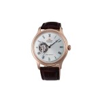 Orient Open Heart Automatic Men Watch – Brown & White Orient Open Heart Automatic Men Watch – Brown & White