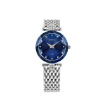 Jowissa Facet Strass Swiss Ladies Watch – Silver & Blue Jowissa Facet Strass Swiss Ladies Watch – Silver & Blue