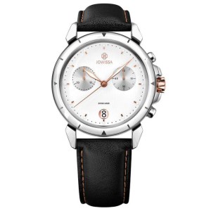 Jowissa Lewy 6 Swiss Chronograph Men’S Watch – Black & White Jowissa Lewy 6 Swiss Chronograph Men’S Watch – Black & White