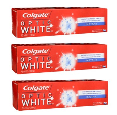 Colgate – Optic White Instant Toothpaste (3 x 75ml) Colgate – Optic White Instant Toothpaste (3 x 75ml)