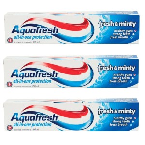 Aquafresh – All-In-One Fluoride Toothpaste Fresh & Minty (3 x 100ml) Aquafresh – All-In-One Fluoride Toothpaste Fresh & Minty (3 x 100ml)