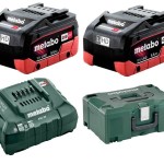 Metabo – 2 x Batteries (5.5Ah) and Charger Combo Set in MetaLoc Case Metabo – 2 x Batteries (5.5Ah) and Charger Combo Set in MetaLoc Case