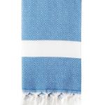 Turkish Bath / Beach Towel (100% Cotton)-Diamanta (100x180cm) – Royal Blue Turkish Bath / Beach Towel (100% Cotton)-Diamanta (100x180cm) – Royal Blue