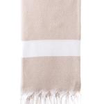 Turkish Bath / Beach Towel (100% Cotton) – Diamanta (100x180cm) – Sand Turkish Bath / Beach Towel (100% Cotton) – Diamanta (100x180cm) – Sand