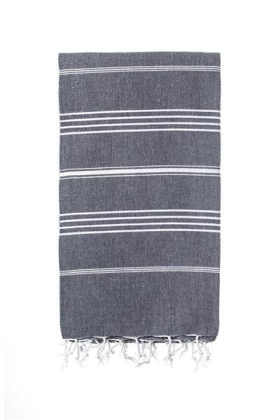 Turkish Bath / Beach Towel – Elim (100x180cm) – Black Turkish Bath / Beach Towel – Elim (100x180cm) – Black