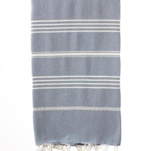 Turkish Bath / Beach Towel – Elim (100x180cm) – Denim Blue Turkish Bath / Beach Towel – Elim (100x180cm) – Denim Blue