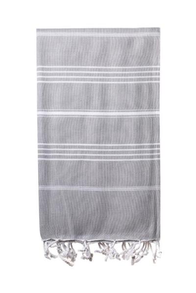 Turkish Bath / Beach Towel – Elim (100x180cm) – Light Grey Turkish Bath / Beach Towel – Elim (100x180cm) – Light Grey