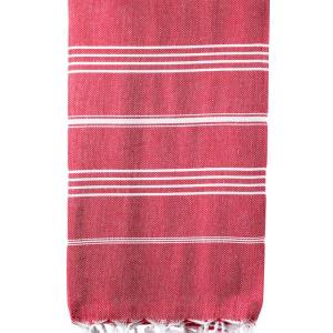 Turkish Bath / Beach Towel – Elim (100x180cm) – Red Turkish Bath / Beach Towel – Elim (100x180cm) – Red