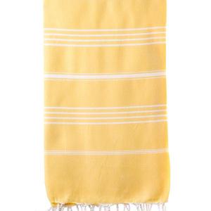 Turkish Bath / Beach Towel – Elim (100x180cm) – Yellow Turkish Bath / Beach Towel – Elim (100x180cm) – Yellow