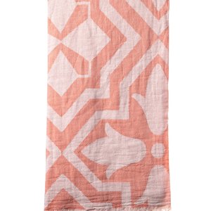 Turkish Bath / Beach Towel – Tulip (85x160cm) – Coral Turkish Bath / Beach Towel – Tulip (85x160cm) – Coral