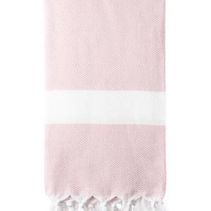 Turkish Bath / Beach Towel (100% Cotton)-Diamanta (100x180cm) – Light Pink Turkish Bath / Beach Towel (100% Cotton)-Diamanta (100x180cm) – Light Pink