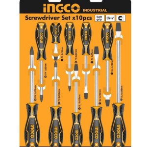 Ingco – Screwdriver Set – 10 Piece (Chrome Vanadium) Ingco – Screwdriver Set – 10 Piece (Chrome Vanadium)