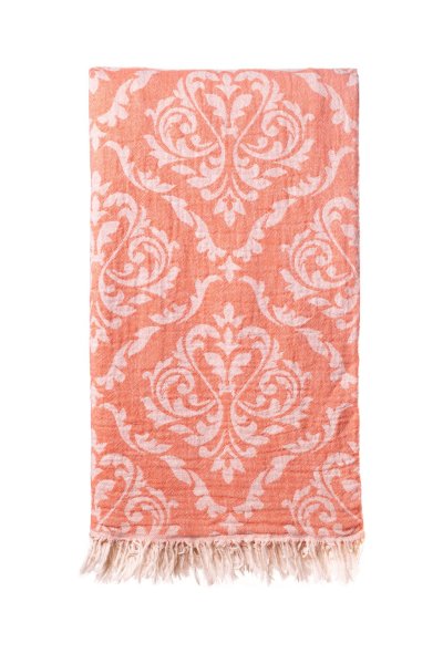 Turkish Bath – Beach Towel – Fleur 85x160cm – Coral Turkish Bath – Beach Towel – Fleur 85x160cm – Coral