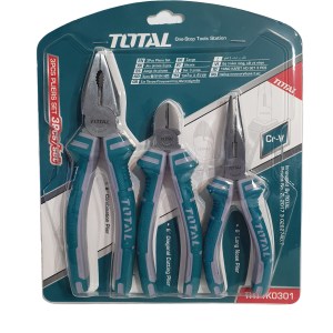 Total Tools 3 Piece Plier Set Total Tools 3 Piece Plier Set