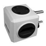 Dual USB charger with multi sockets – Black Dual USB charger with multi sockets – Black