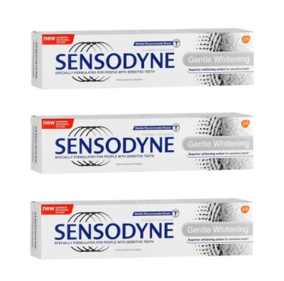 Sensodyne – Toothpaste – Gentle Whitening (3 x 75ml) Sensodyne – Toothpaste – Gentle Whitening (3 x 75ml)