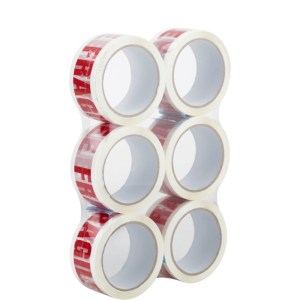 Bufallo Tapes – Fragile Tape 48mm x40m (Pack of 6) Bufallo Tapes – Fragile Tape 48mm x40m (Pack of 6)