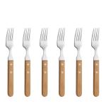 Amefa Steak Forks Wood 6 Piece Amefa Steak Forks Wood 6 Piece