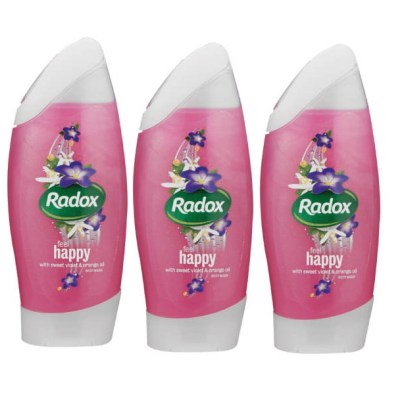 Radox – Feel Happy Shower Gel / Body Wash (3 x 250ml) Radox – Feel Happy Shower Gel / Body Wash (3 x 250ml)