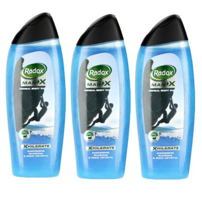 Radox – Xhilarate (Man X) Shower Gel / Body Wash (3 x 400ml) Radox – Xhilarate (Man X) Shower Gel / Body Wash (3 x 400ml)