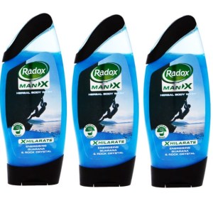 Radox – Xhilarate (Man X) Shower Gel / Body Wash (3 x 250ml) Radox – Xhilarate (Man X) Shower Gel / Body Wash (3 x 250ml)