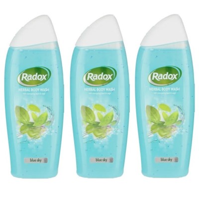 Radox – Blue Sky Shower Gel / Herbal Body Wash (3 x 400ml) Radox – Blue Sky Shower Gel / Herbal Body Wash (3 x 400ml)