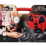 MatAir – Portable 6.3 CFM Air Compressor – 1,5 HP Oil Free (AIR3100) MatAir – Portable 6.3 CFM Air Compressor – 1,5 HP Oil Free (AIR3100)