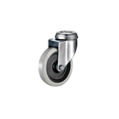 Tradequip – Thermoplastic Rubber Castor – Bolt Hole Swivel (100mm) Tradequip – Thermoplastic Rubber Castor – Bolt Hole Swivel (100mm)