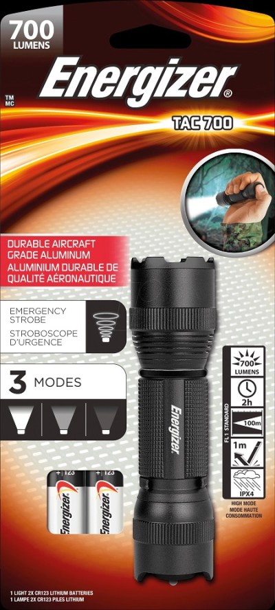 Energizer Tactical Light 700 incl. 2x CR123 Energizer Tactical Light 700 incl. 2x CR123