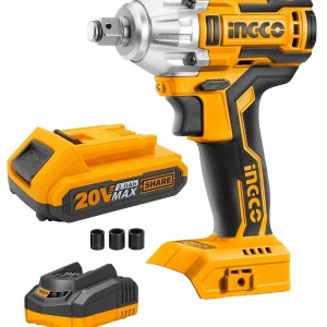 INGCO – Impact Wrench COMBO – BL Motor (Cordless) – 20V INGCO – Impact Wrench COMBO – BL Motor (Cordless) – 20V